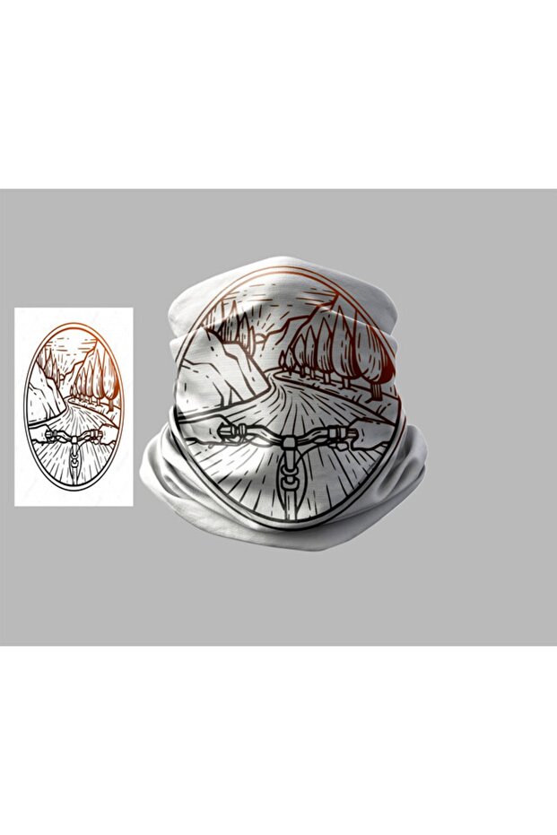 Bicycle Designed Biker Buff Mask Outdoor Neck Collar Unisex Bandana