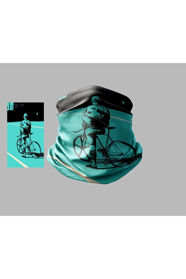 Bicycle Designed Biker Buff Mask Outdoor Neck Collar Unisex Bandana