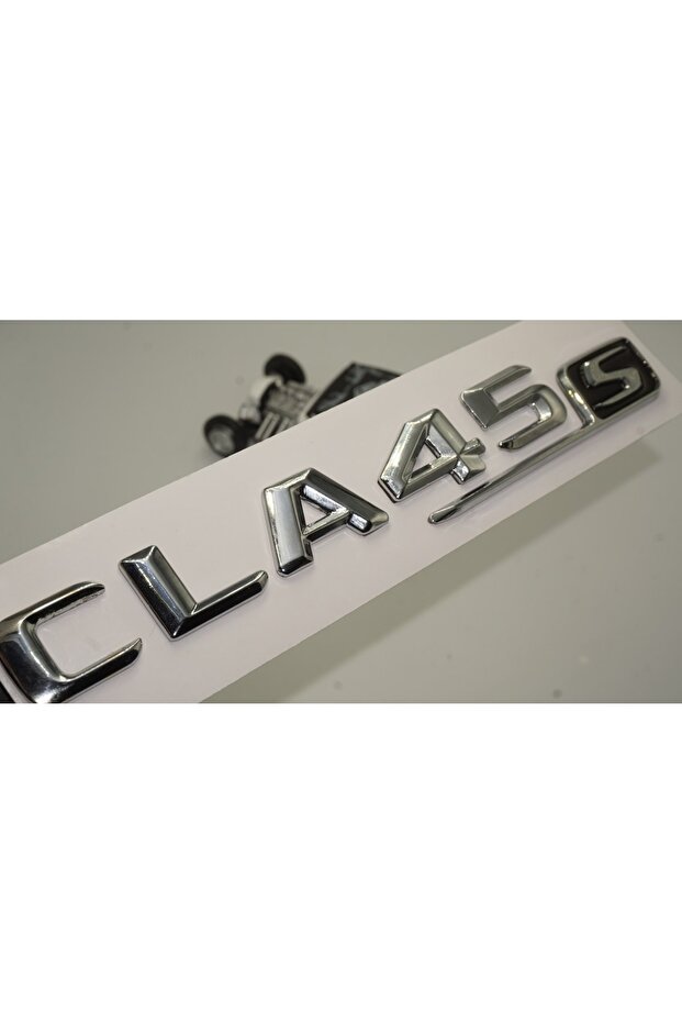 شعار حروف ثلاثي الأبعاد متوافق مع Benz Cla 45s مصنوع من معدن الكروم بطول 3 أمتار