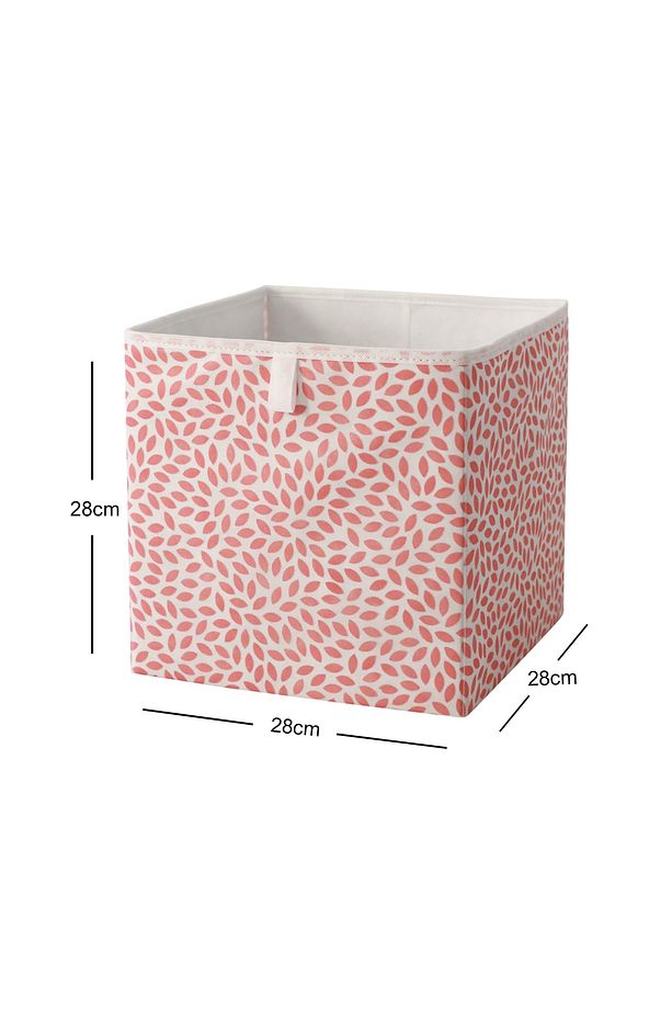 Pudra Yapraklı Çocuk Odası Oyuncak Düzenleyici Katlanır Saklama Kutusu Organizer 28x28x28 - 6
