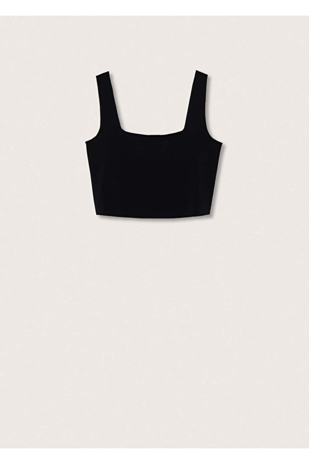 Triko Cropped Bluz - 3