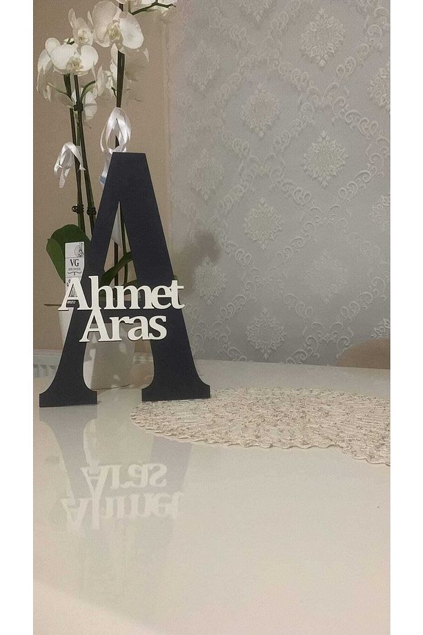 İsme Özel Bebek Ve Çocuk Odası Ahşap Harf Kapı Süsü Isimlik Bebek Kapı Süsü - 1