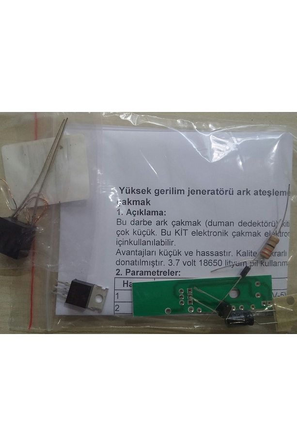 Hv-1 Yüksek Gerilim Jeneratörü Ark Ateşleme Dıy Kiti - 1