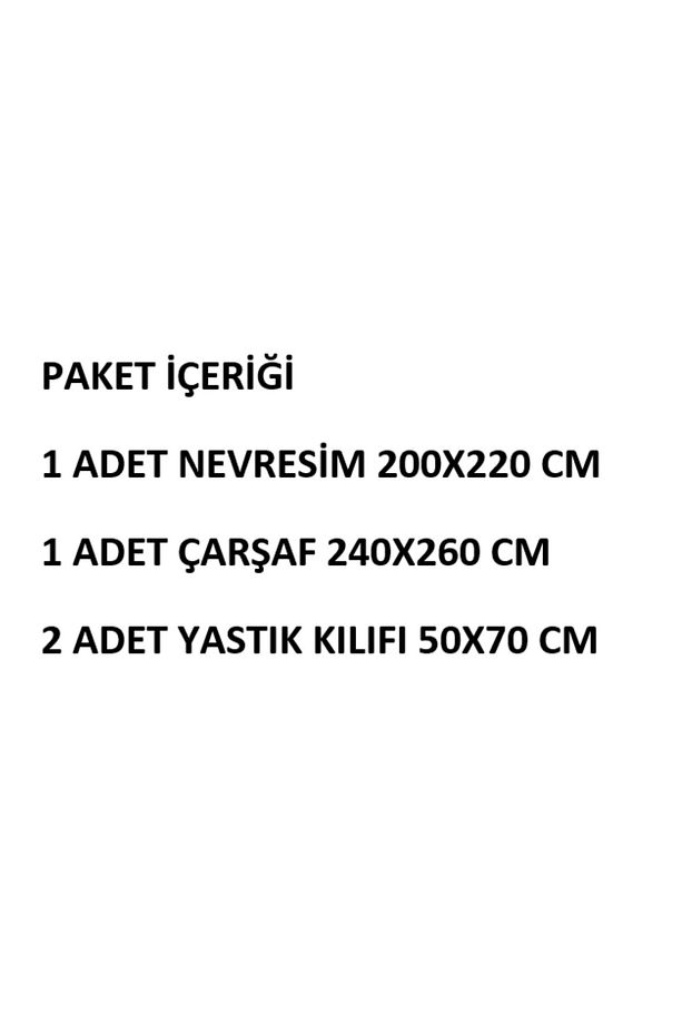 %100 Pamuk Ranforce Çift Kişilik Nevresim Takımı - 2