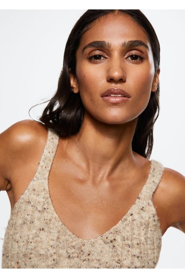 Kırçıllı Ribana Triko Bluz - 5