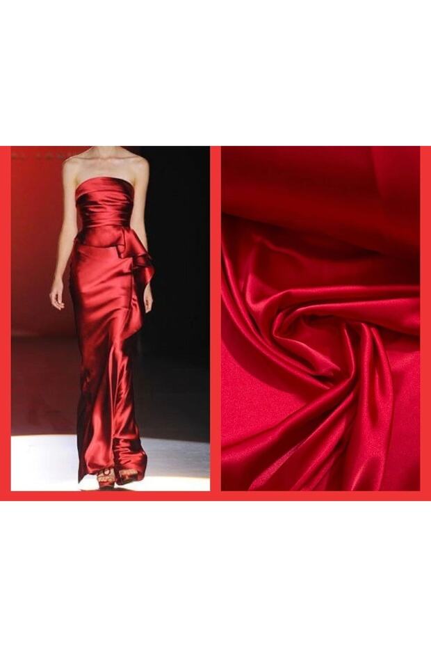 Acetate Plus Satin Red 1st Class Quality