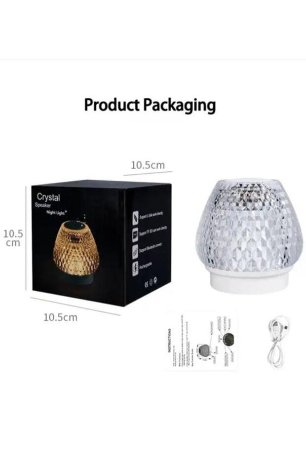 Kristal Lamba Ses Bombası Fm/radyo/usb/müzik Çalar/bluetooth Hoparlör - 2