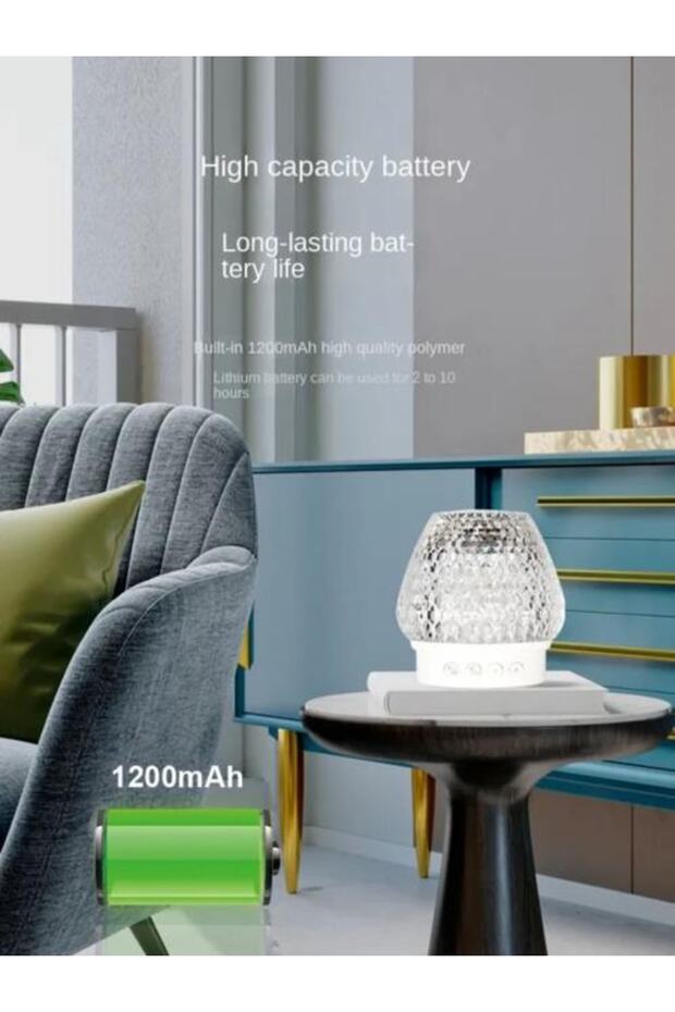 Kristal Lamba Ses Bombası Fm/radyo/usb/müzik Çalar/bluetooth Hoparlör - 4