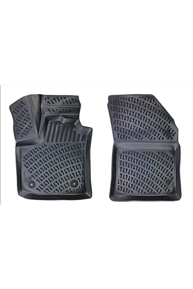 Dacia Dokker Panelvan (2 Parça) 3d Havuzlu Paspas Siyah - 2