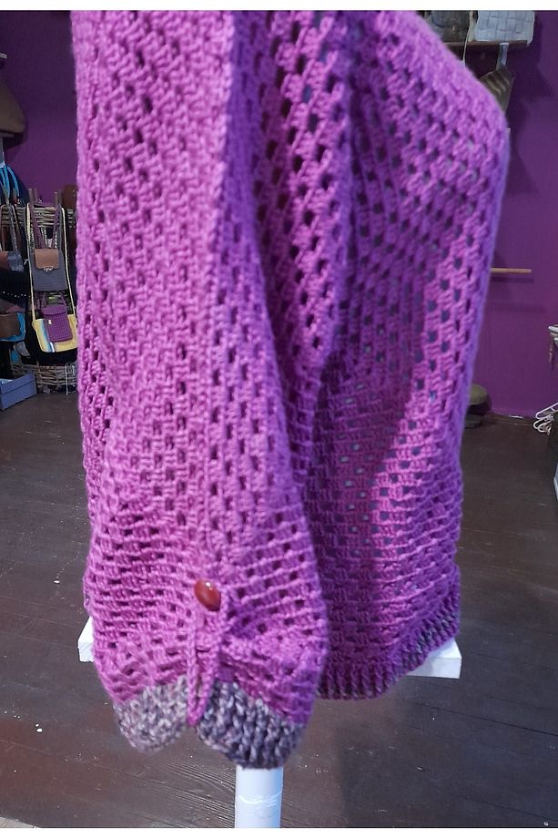 Pembe Altıgen Hırka - 4