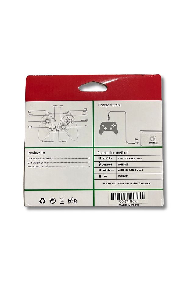 Switch Pro Controller Oyun Kolu Joystick Işıklı (NİNTENDO SWİTCH / LİTE / OLED PC / ANDROİD UYUMLU) - 5