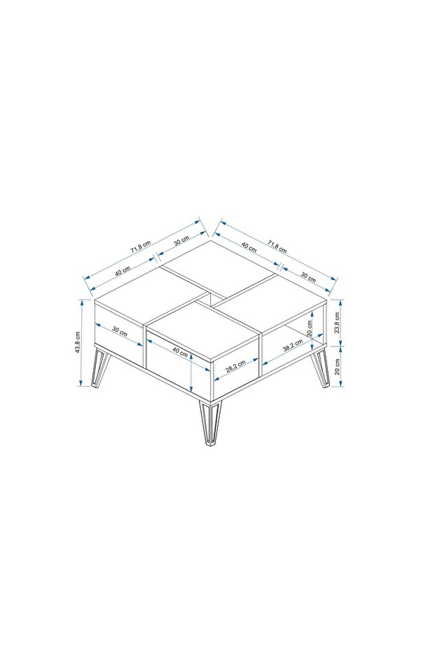 Nirvana Orta Sehpa Mermer - 5