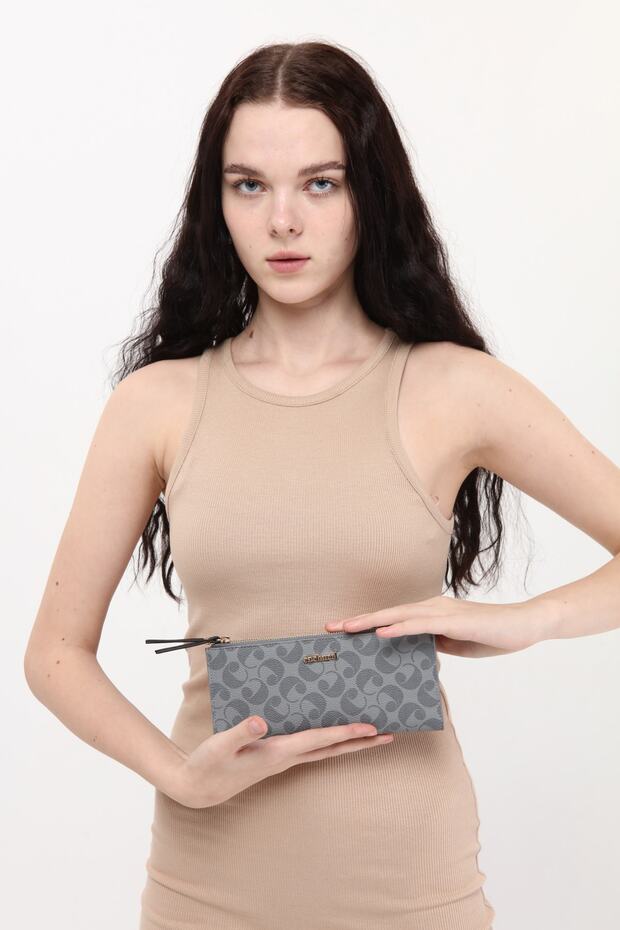 Kadın Gri Cüzdan - 1