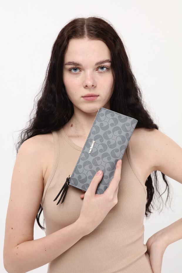 Kadın Gri Cüzdan - 2