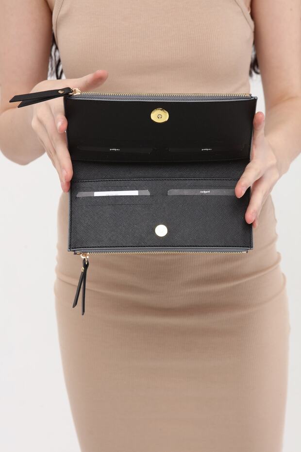 Kadın Gri Cüzdan - 7