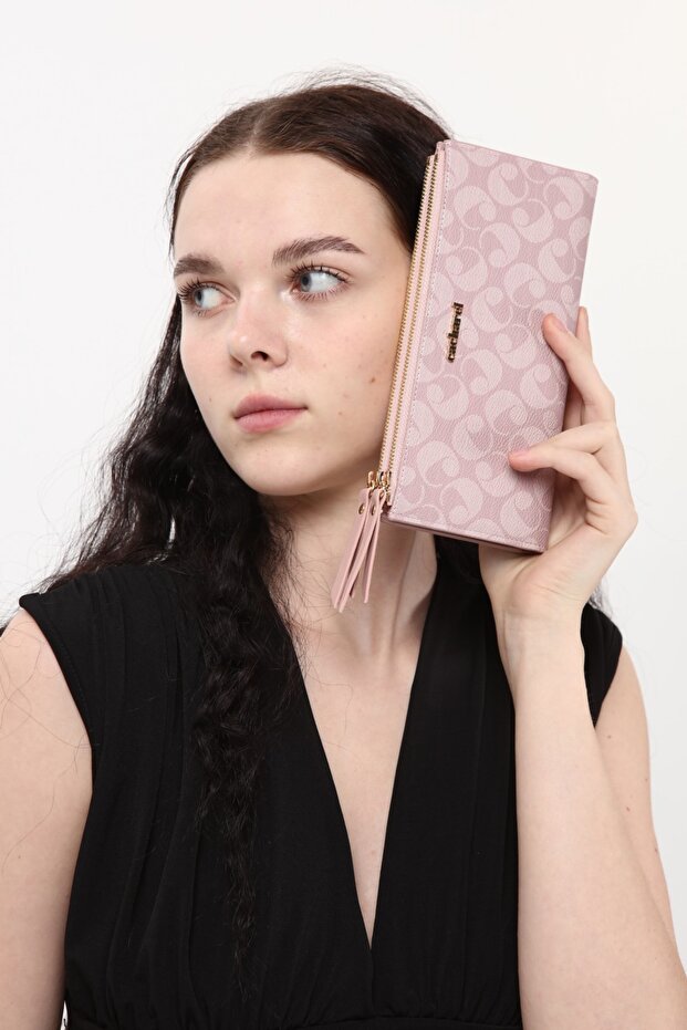 Kadın Pembe Cüzdan - 5