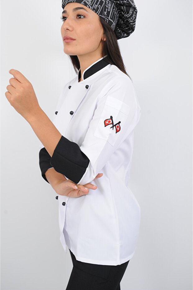 Mantar Model Bayan Aşçı Ceket - 4