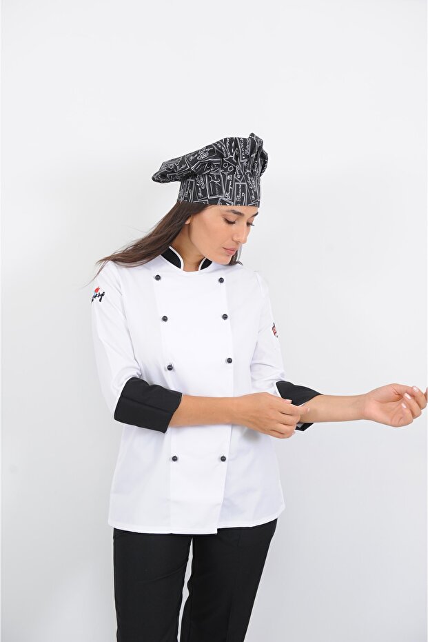 Mantar Model Bayan Aşçı Ceket - 8