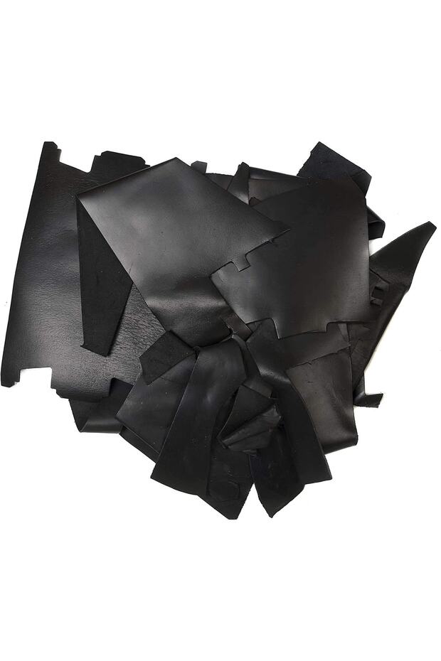 1 Kg Parça Deri Siyah - 2