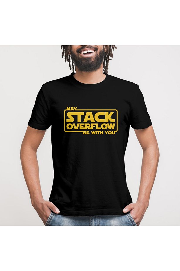 May Stack Overflow Be With You Unisex Tişört - 3