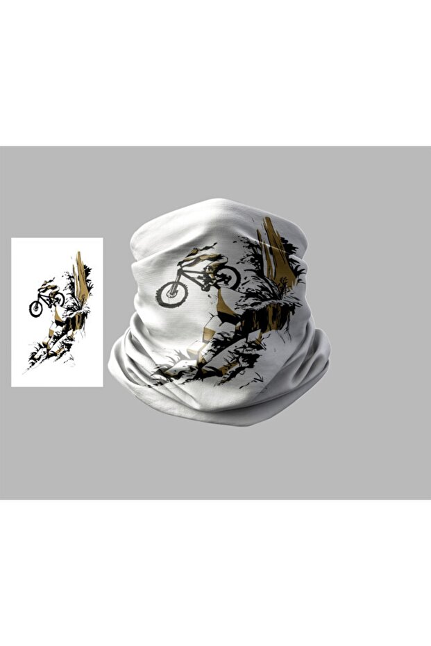 Bicycle Designed Biker Buff Mask Outdoor Neck Collar Unisex Bandana