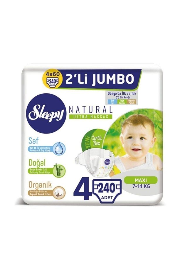 Natural Bebek Bezi Maxi 4 No 120 Li X 2 Adet - 1