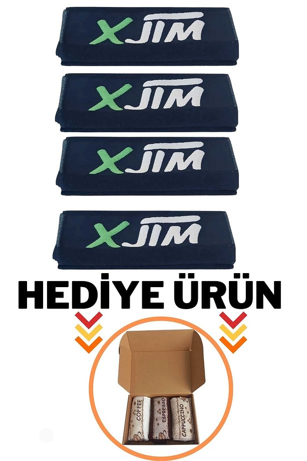 Siyah Spor , Sporcu Antrenman Havlusu- 30 X100 -4 Adet - 1