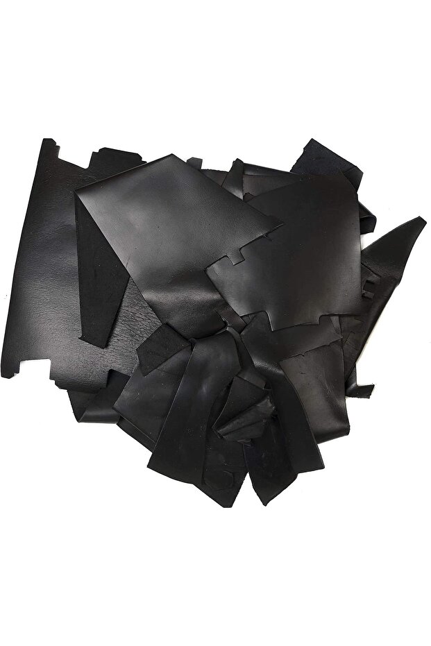 500 Gram Parça Deri Siyah - 2