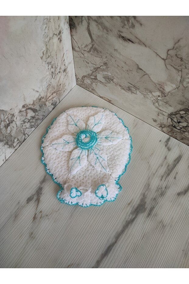 Hand Knitted Bath Washcloth Dowry Washcloth Madebymyhand