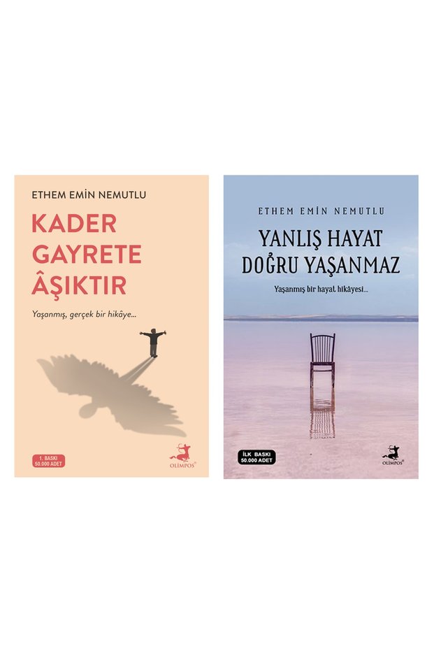 Kader Gayrete Aşıktır - Yanlış Hayat Doğru Yaşanmaz 2 Kitap (Ethem Emin Nemutlu)