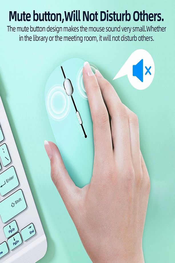 Kablosuz Mouse Bluetooth Mouse Wireless Slim Mouse Sessiz Mosue Fare Usb - 7