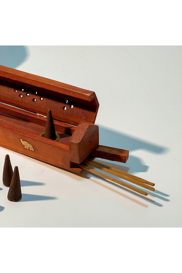 Ahşap Tabut Model Konik & Çubuk Tütsülük - 3