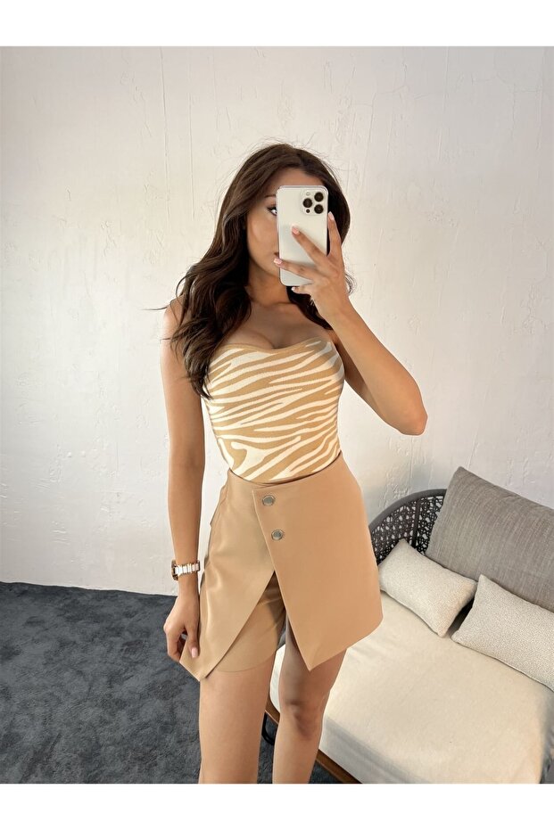 Women's Knitwear Bustier Beige/cream