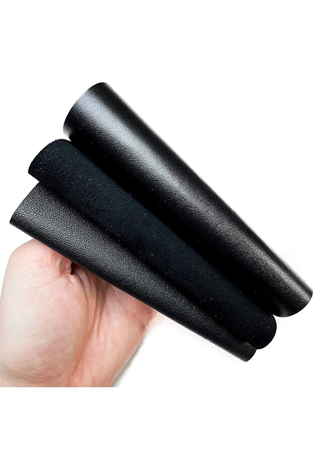 500 Gram Parça Deri Siyah - 4