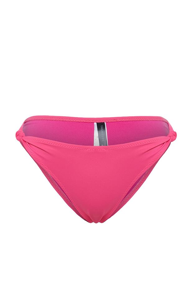 Pembe Düğümlü Normal Paça Bikini Altı TBESS23BA00313 - 7