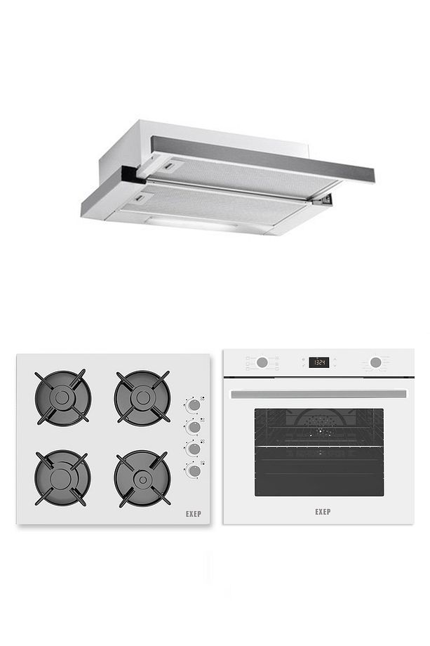 Trea Beyaz 3 Lü Ankastre Set ( E4e-eo320-ef260) - 1