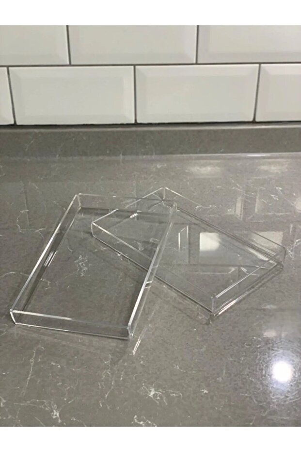 صينية عرض فردية (قطعتين شفافة) - 2