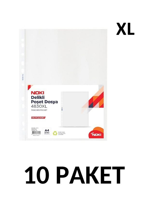 10 Paket 4830-xl 100'lü Poşet Dosya - 1