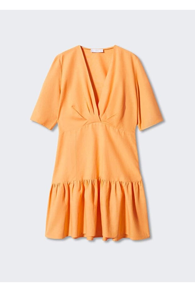 Kalın Pilili Elbise - 3