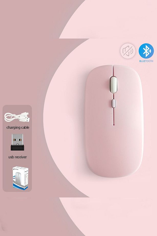 Kablosuz Mouse Bluetooth Mouse Wireless Slim Mouse Sessiz Mosue Fare Usb - 1