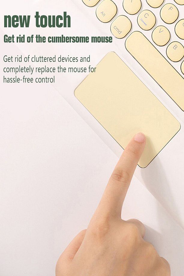 Kablosuz Klavye Bluetooth Klavye Kablosuz Mouse Toucped Özellikli Mini Kablosuz Klavye - 2