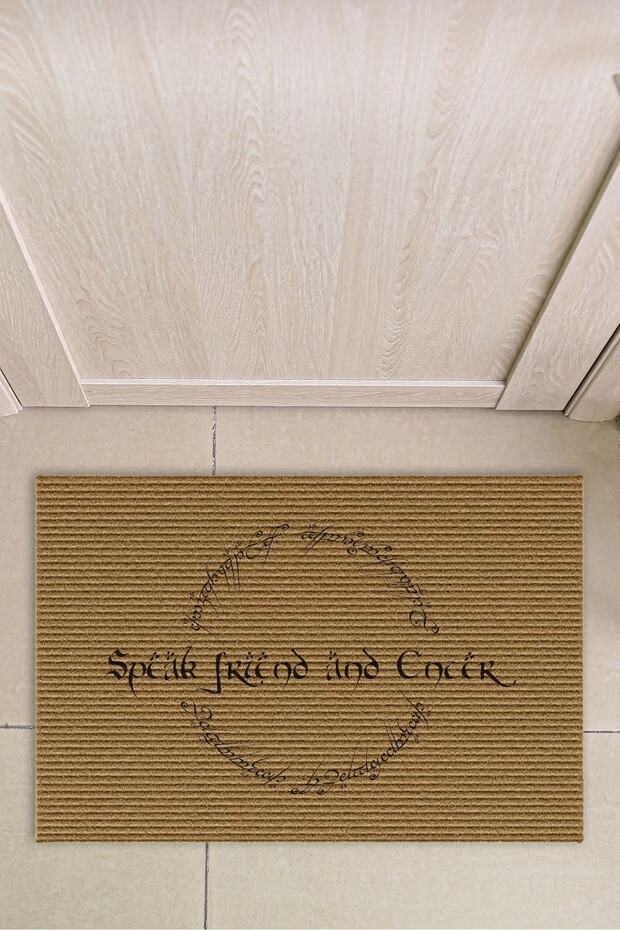 Lord of the Rings Speak Friend Patterned Rug Mat 40 x 60