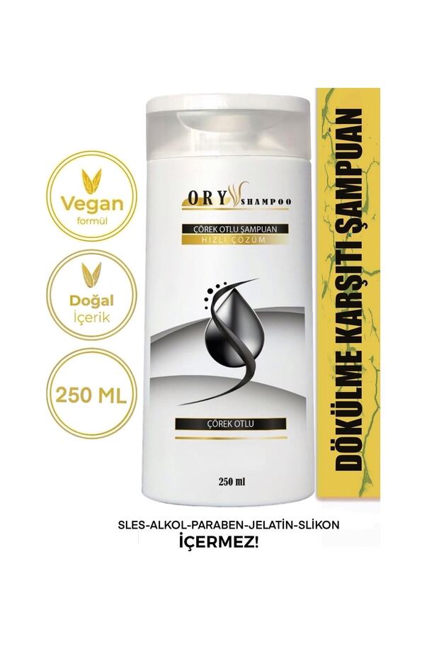 ORY Pharma Çörek Otlu Şampuan250 ml–Saç Dökülmesine Karşı Sülfatsız Besleyici Bakım - 1