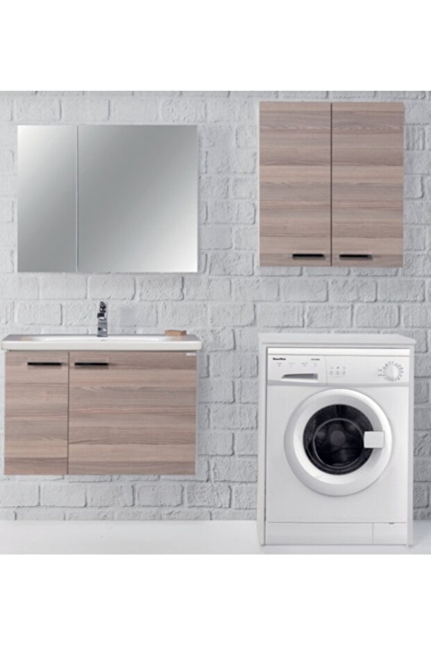 Akçelik Yapı 80 Cm Iberya Meşe Set Hilton Banyo Dolabı - 1