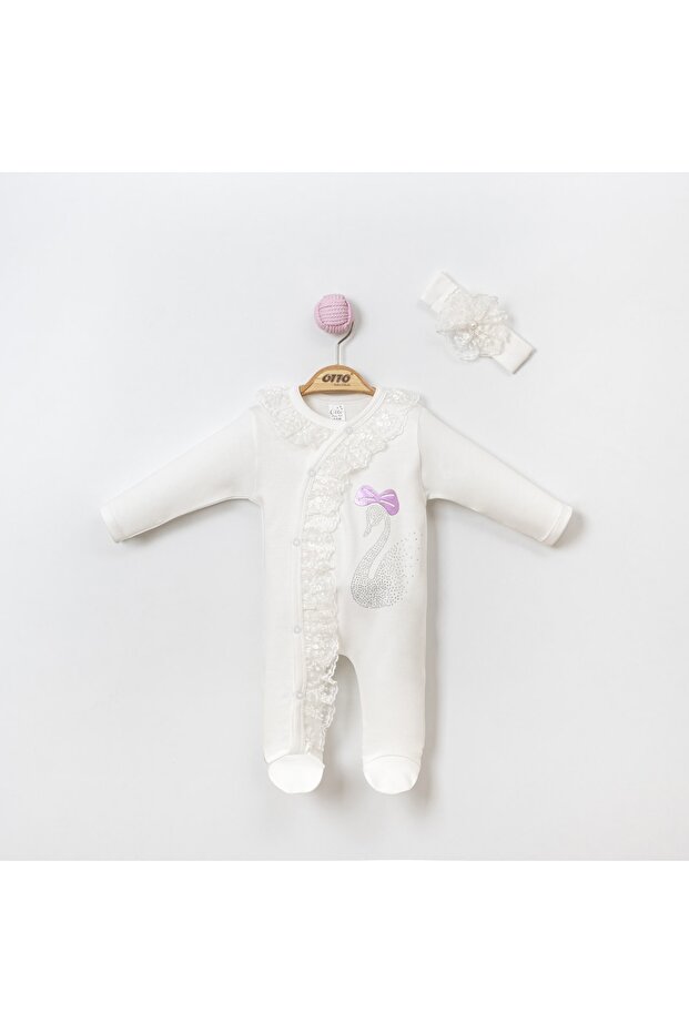 Girl's Scalloped Frilly Jumpsuit