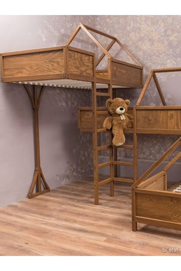 Ağaç Ev Görünümlü Ranza - 1