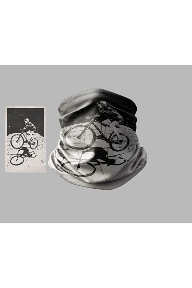 Bicycle Designed Biker Multi-Purpose Outdoor Neck Collar Unisex Bandana