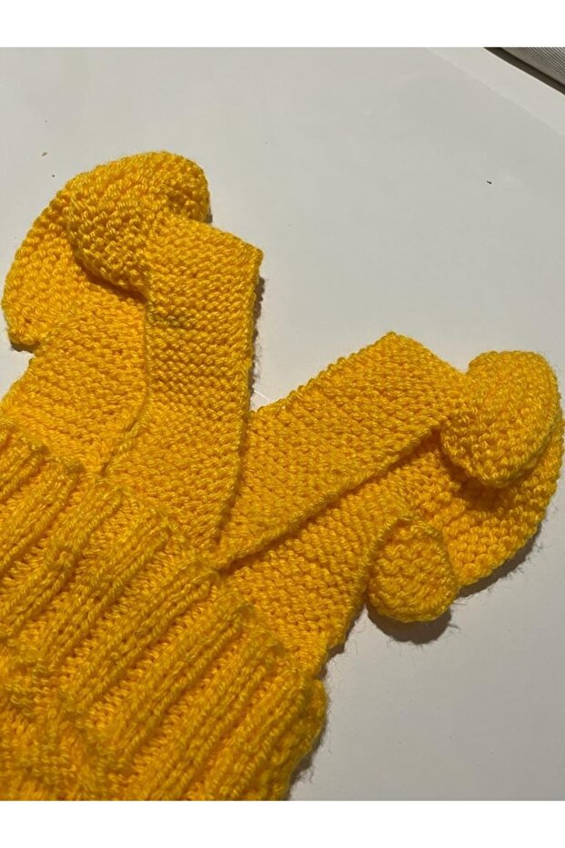 El Örgüsü Bebek Örme Tulum - 2