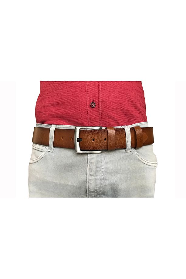 %100 Hakiki Kaliteli Deri 4.5 Cm Kahverengi Kot, Spor Kemer=go-dk-kot - 1