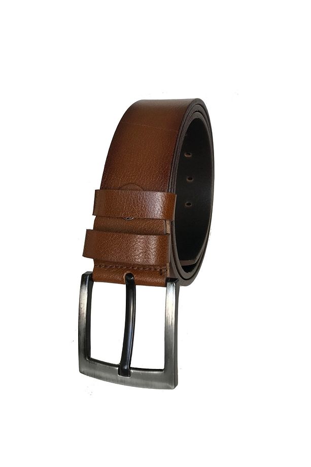 %100 Hakiki Kaliteli Deri 4.5 Cm Kahverengi Kot, Spor Kemer=go-dk-kot - 3